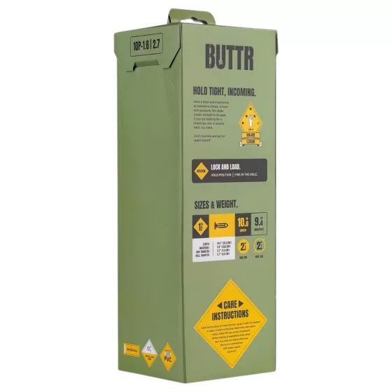 BUTTR - realistický dildo s přísavkou - velký, černý