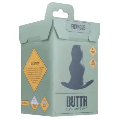 BUTTR Foxhole - dutý anální dilátor (černý)