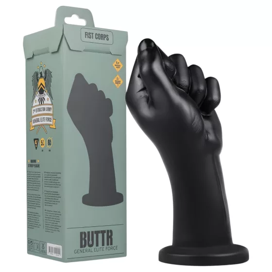 BUTTR - fisting dildo - černý