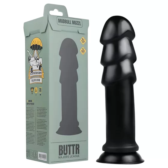 BUTTR Madbull Muzzl - dildo s přísavkou - černý
