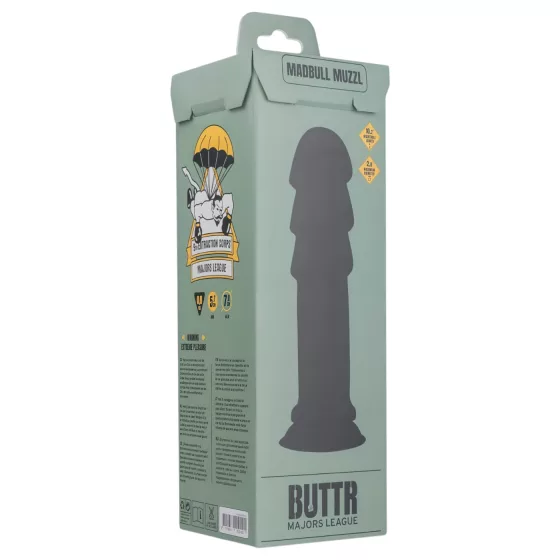 BUTTR Madbull Muzzl - dildo s přísavkou - černý