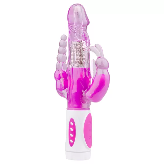 Easytoys Raving Rabbit - 3ramenný vibrátor (růžový)