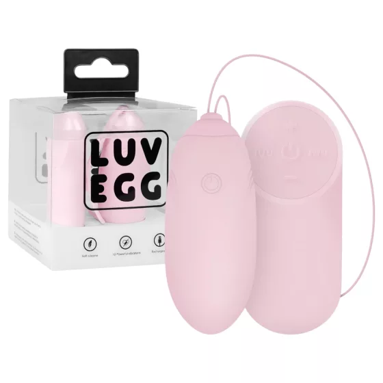 LUV EGG - nositelné akumulátorové rádiové vibrační vajíčko (růžové)