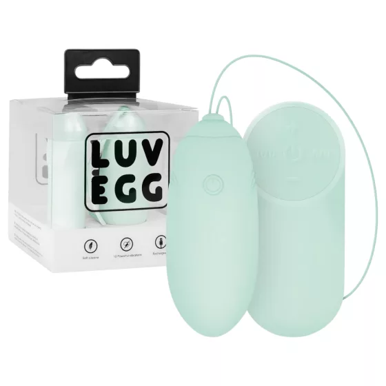 LUV EGG - nositelné akumulátorové rádiové vibrační vajíčko (zelené)