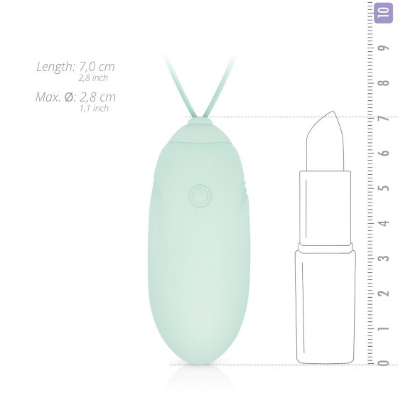 LUV EGG - akumulátorové vibrační vajíčko s rádiovým ovládáním (zelené)