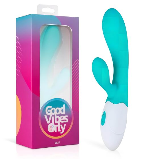 Good Vibes Only Blis Rabbit - vibrátor s ramenem na klitoris (tyrkysový)