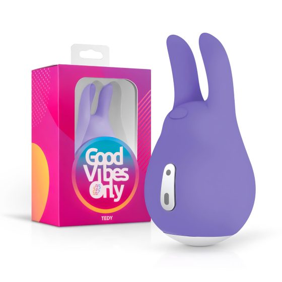 Good Vibes Tedy - dobíjecí, králičí stimulátor klitorisu (fialový)