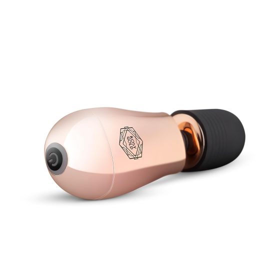 Rosy Gold Mini Wand - akumulátorový masážní vibrátor (růžové zlato)