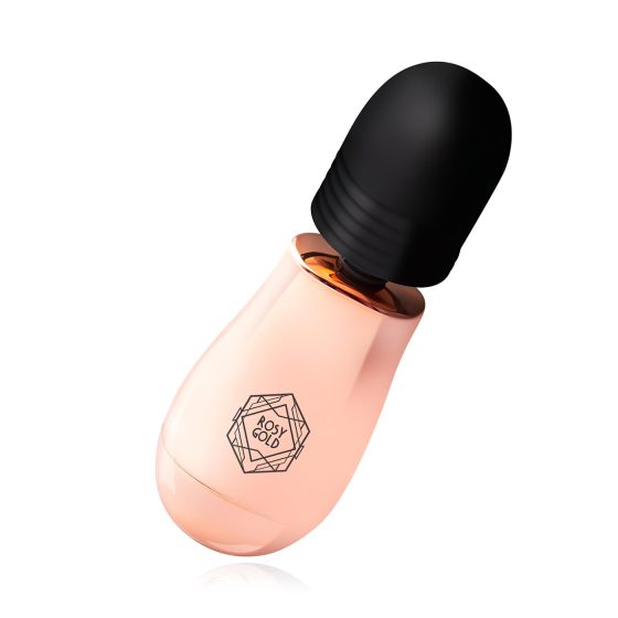 Rosy Gold Mini Wand - akumulátorový masážní vibrátor (růžové zlato)