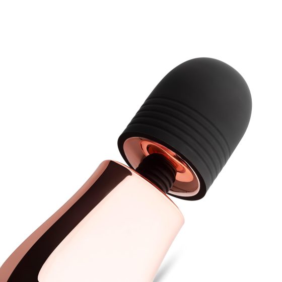 Rosy Gold Mini Wand - akumulátorový masážní vibrátor (růžové zlato)