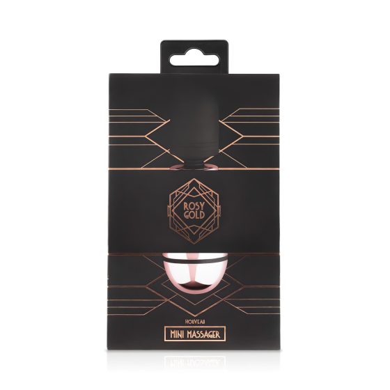 Rosy Gold Mini Wand - akumulátorový masážní vibrátor (růžové zlato)
