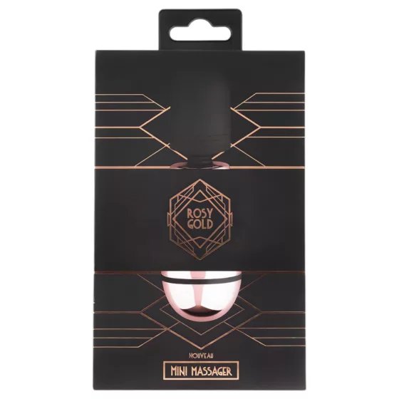 Rosy Gold - mini masážní vibrátor - dobíjecí - růžové zlato