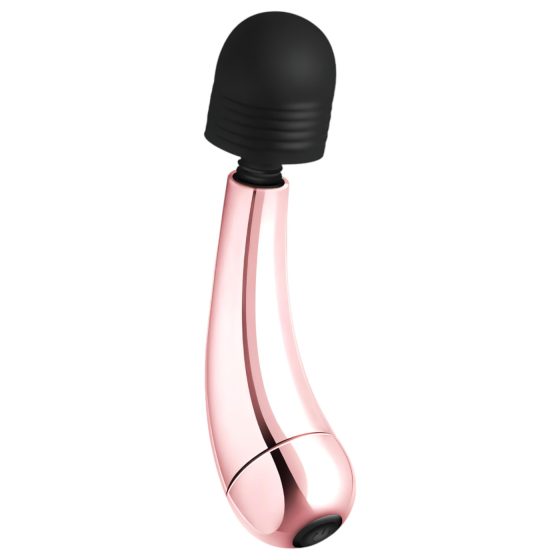 Rosy Gold Wand Mini Curve - masážní vibrátor (růžové zlato)