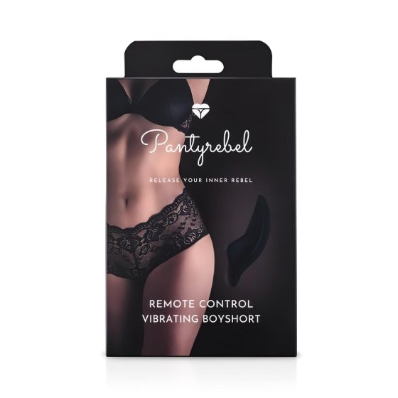 Pantyrebel - bezdrátové vibrační kalhotky s rádiovým ovládáním - černé (S-L)
