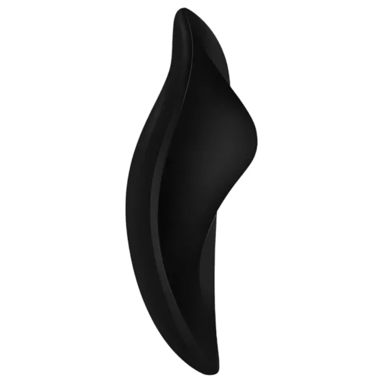 Pantyrebel - černé akumulátorové, rádiové krajkové tanga s vibrátorem (S-L)