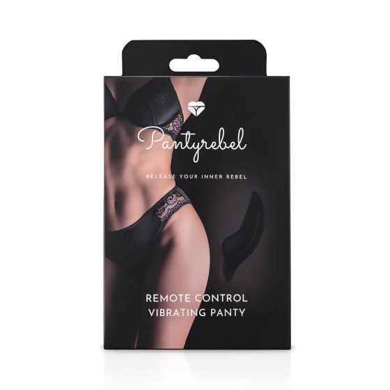 Pantyrebel - akumulátorové, vibrační rádio kalhotky - černé (S-L)