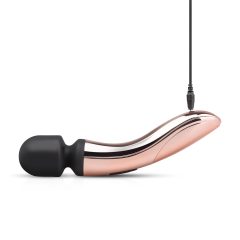  Rosy Gold Wand Curve - akumulátorový masážní vibrátor (rose gold)