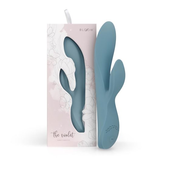 Bloom Violet Rabbit - G-bodový vibrátor s raménkem na klitoris (tyrkysový)