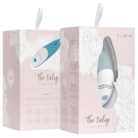 Bloom Tulip - akumulátorový silikonový vibrátor na klitoris (tyrkysový)