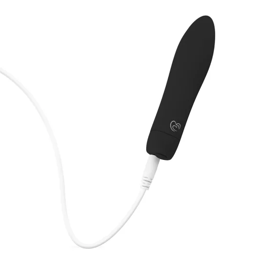 Easytoys - vibrátor na klitoris a tělo - nabíjecí, černý