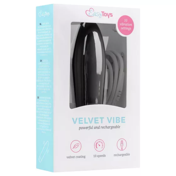 Easytoys - vibrátor na klitoris a tělo - nabíjecí, černý