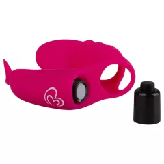 Easytoys - prstový vibrátor 2v1 - růžový