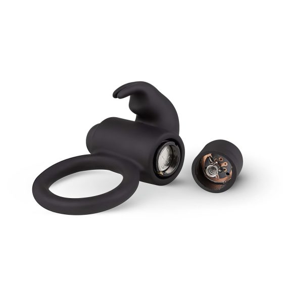 EasyToys Bunny - vibrační erekční kroužek (černý)