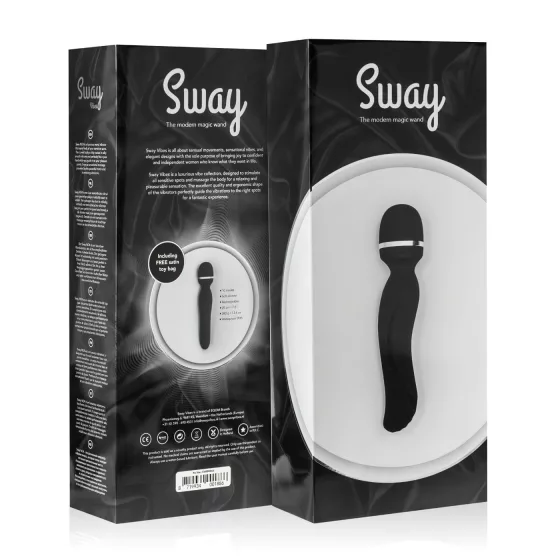 Sway No.4 Wand - masážní vibrátor - dobíjecí - černý