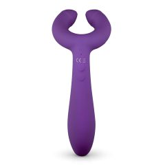   Easytoys Couple - akumulátorový, vodotěsný párový vibrátor (fialový)