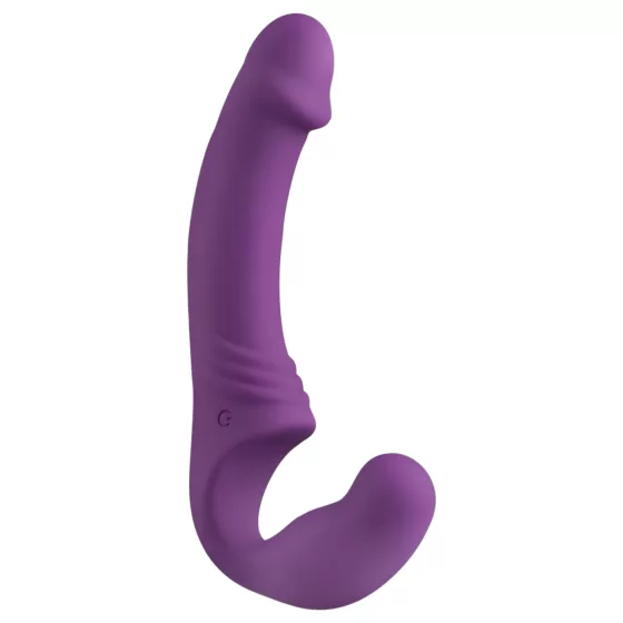 Easytoys - připínací vibrátor bez popruhů - akumulátorový - fialový