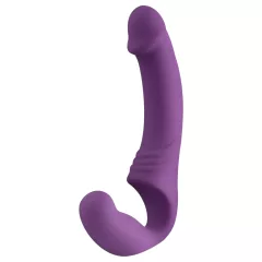   Easytoys - připínací vibrátor bez popruhů - akumulátorový - fialový