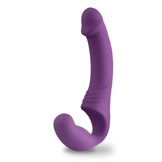 Easytoys – akumulátorový připínací vibrátor bez popruhu (fialový)