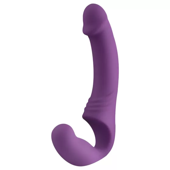 Easytoys - připínací vibrátor bez popruhů - akumulátorový - fialový