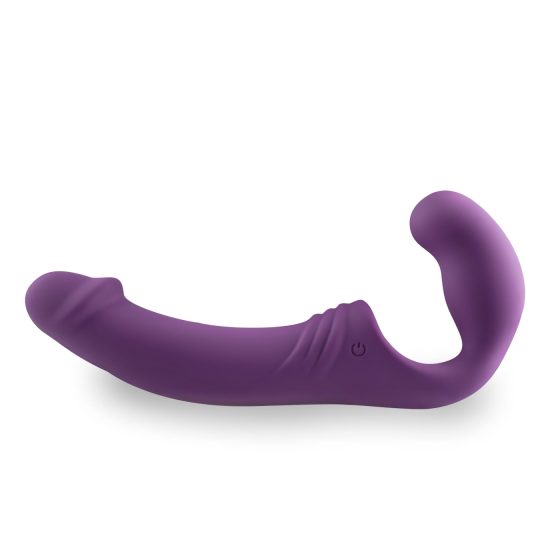 Easytoys – akumulátorový připínací vibrátor bez popruhu (fialový)