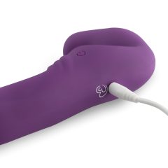   Easytoys – akumulátorový připínací vibrátor bez popruhu (fialový)