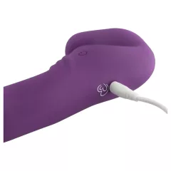  Easytoys - připínací vibrátor bez popruhů - akumulátorový - fialový