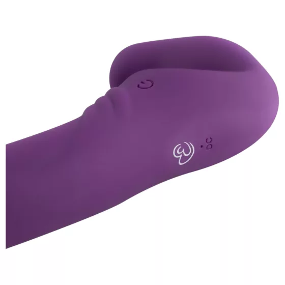 Easytoys - připínací vibrátor bez popruhů - akumulátorový - fialový