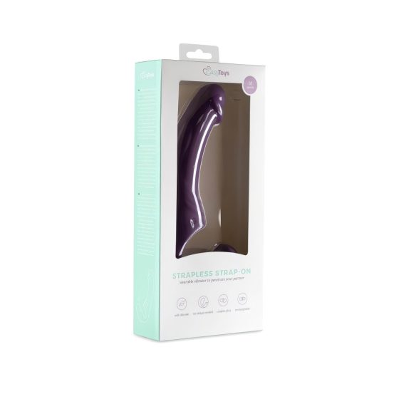 Easytoys – akumulátorový připínací vibrátor bez popruhu (fialový)