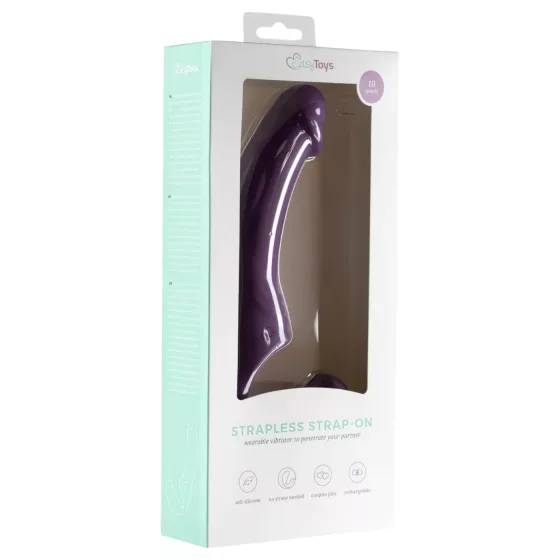 Easytoys - připínací vibrátor bez popruhů - akumulátorový - fialový