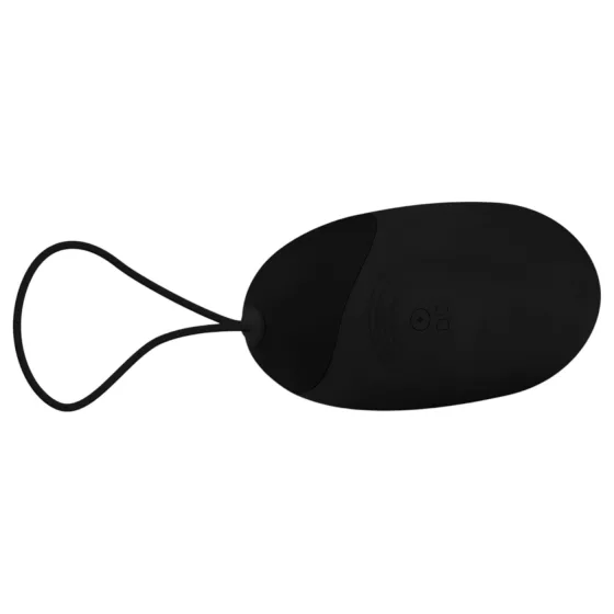 EasyToys - nositelné akumulátorové, vodotěsné, rádiové vibrační vajíčko (černé)