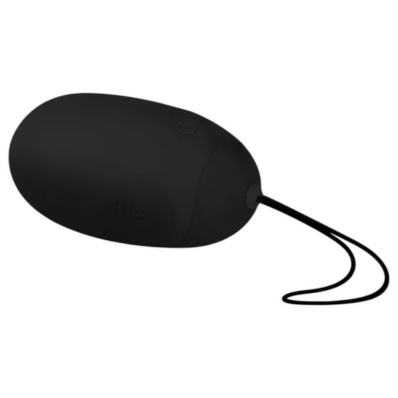 EasyToys - nositelné akumulátorové, vodotěsné, rádiové vibrační vajíčko (černé)