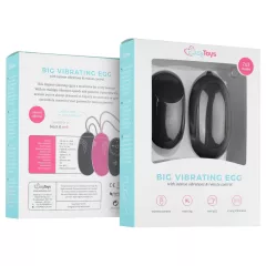   EasyToys - nositelné akumulátorové, vodotěsné, rádiové vibrační vajíčko (černé)