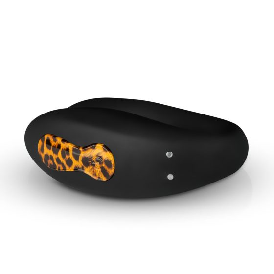 Panthra Zuna - dobíjecí, vodotěsný párový vibrátor (leopardí černá)