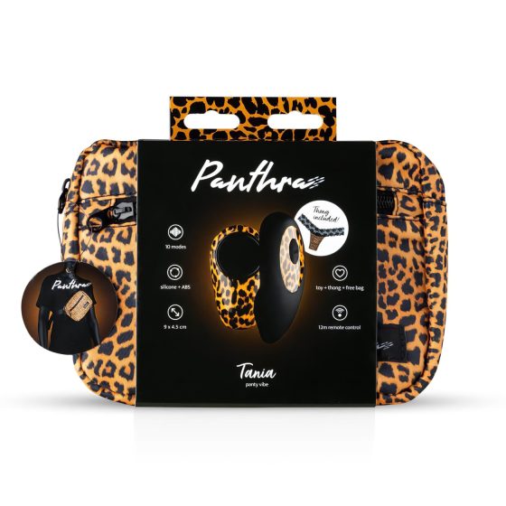 Panthra Tania - vibrační kalhotky (černo-leopardí)
