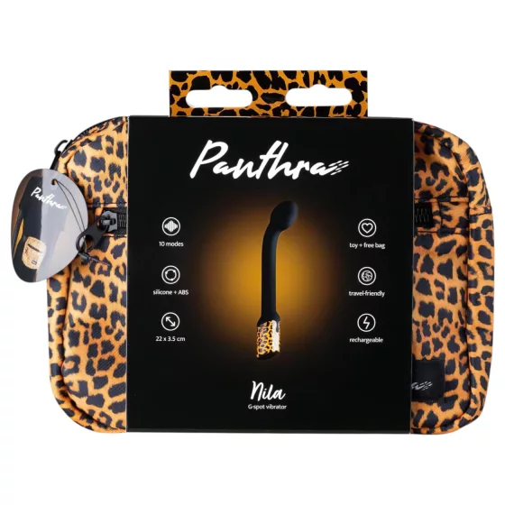Panthra Nila - vibrátor na G-bod - akumulátorový, voděodolný - leopard černý