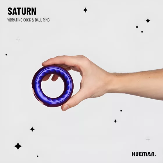 Hueman Saturn - vibrační erekční kroužek na penis