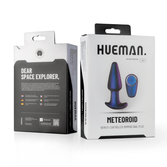 Hueman Meteoroid - rádiový, rotační perličkový anální vibrátor (fialový)