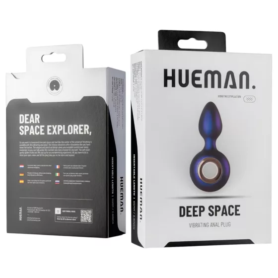 Hueman Deep Space - anální vibrátor s akumulátorem - fialový