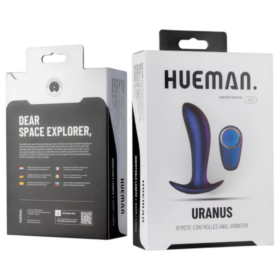 Hueman Uranus - anální vibrátor na dálkové ovládání - akumulátor - fialový