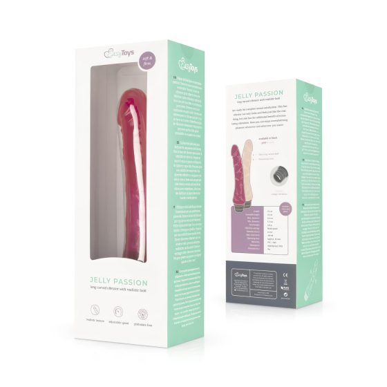 Easytoys Jelly Passion - Realistický vibrátor (růžový)